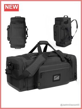 Large 80L Duffel Bag for Travel Gym Sports, Convertible Backpack with Padded